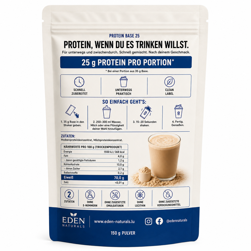 Eden Naturals Protein Base · Getränke